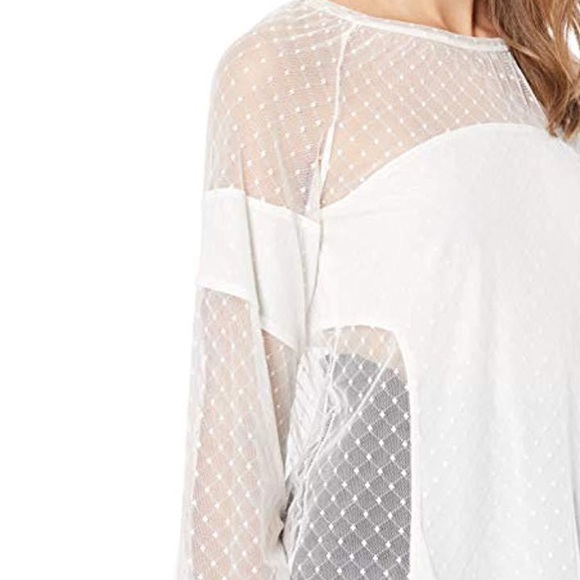 Mesh Panel Blouse - Picture 7 of 13